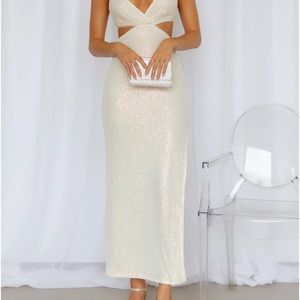 Hello Molly sequin midi dress